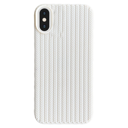 Weave Texture TPU Phone Case, For iPhone XS Max, For iPhone 8 Plus / 7 Plus