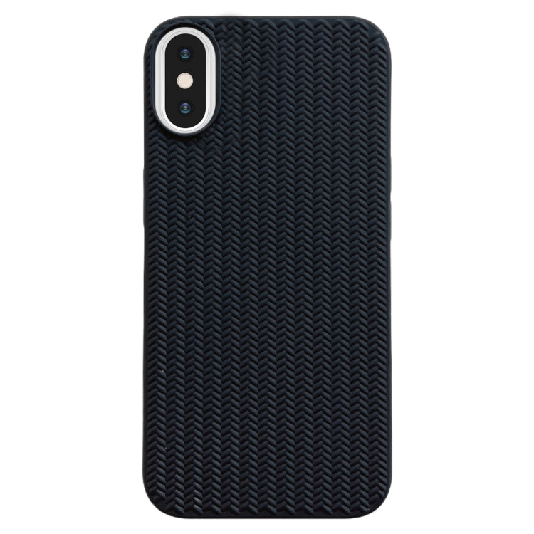 Weave Texture TPU Phone Case, For iPhone XS Max, For iPhone 8 Plus / 7 Plus