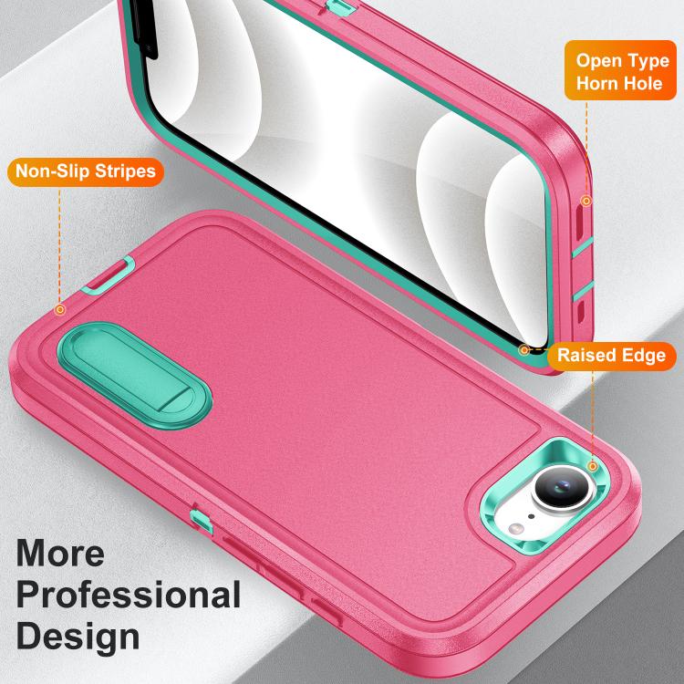 Rugged PC + Silicone Phone Case with Holder
