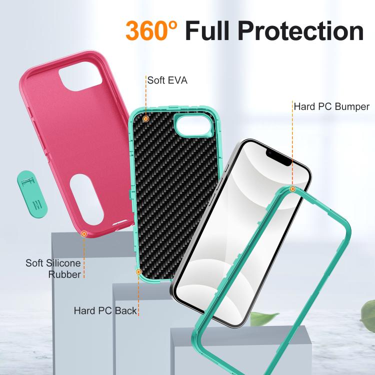 Rugged PC + Silicone Phone Case with Holder