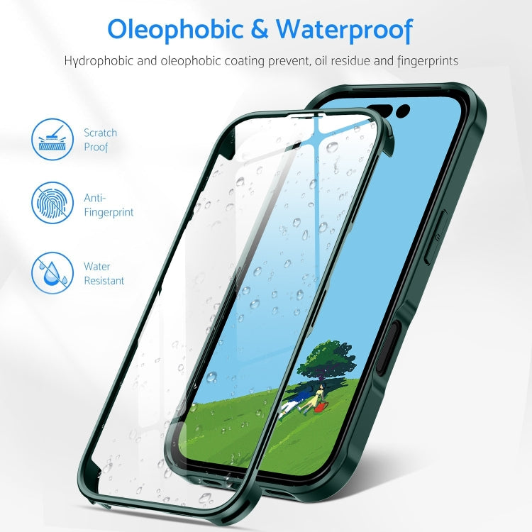 Double-sided Plastic Glass Phone Protective Case