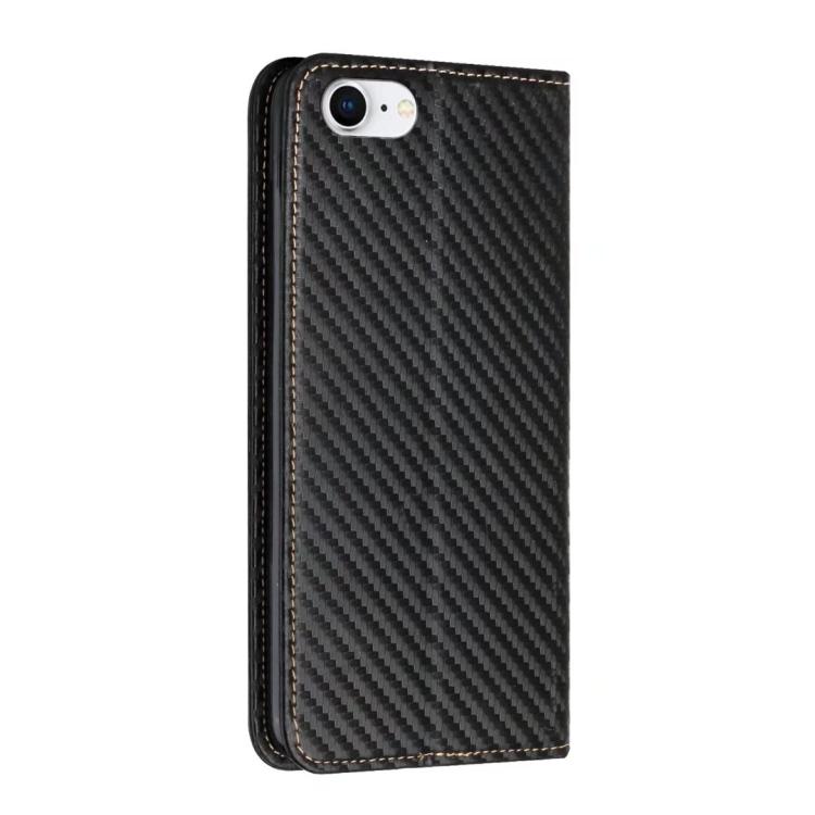 Carbon Fiber Texture Magnetic Flip Leather Phone Case, For iPhone 16e, For iPhone 16 Pro Max, For iPhone 16 Pro, For iPhone 16 Plus