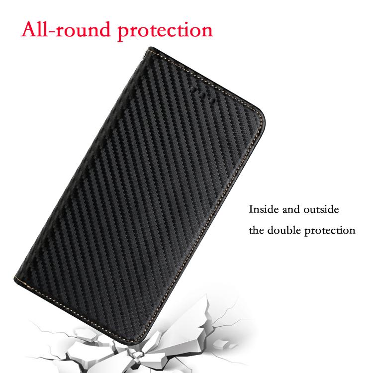 Carbon Fiber Texture Magnetic Flip Leather Phone Case, For iPhone 16e, For iPhone 16 Pro Max, For iPhone 16 Pro, For iPhone 16 Plus