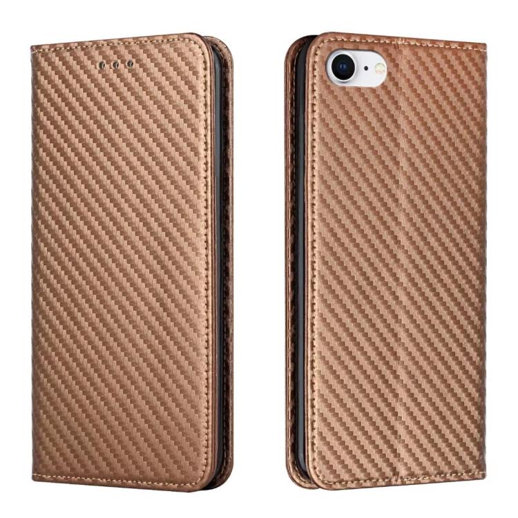 Carbon Fiber Texture Magnetic Flip Leather Phone Case, For iPhone 16e, For iPhone 16 Pro Max, For iPhone 16 Pro, For iPhone 16 Plus