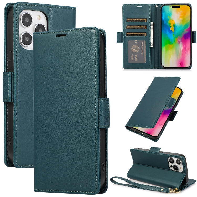 Side Buckle RFID Anti-theft Leather Phone Case, For iPhone 12 / 12 Pro, For iPhone 12 Pro Max, For iPhone 11 Pro Max