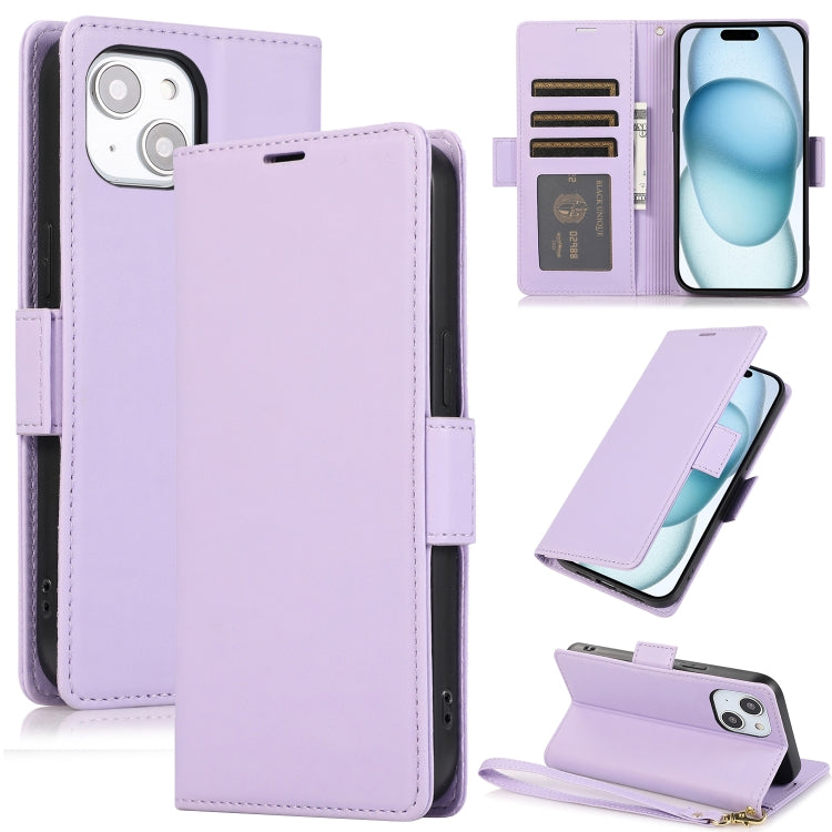 Side Buckle RFID Anti-theft Leather Phone Case, For iPhone 14 Plus, For iPhone 14 / 13, For iPhone 14 Pro