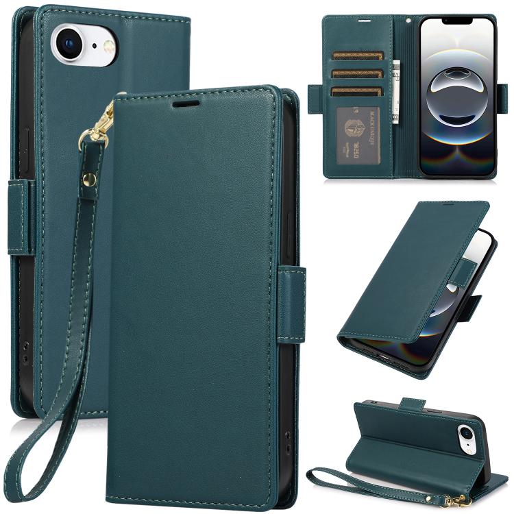 Side Buckle RFID Anti-theft Leather Phone Case, For iPhone 16e, For iPhone 16 Pro Max, For iPhone 16 Pro