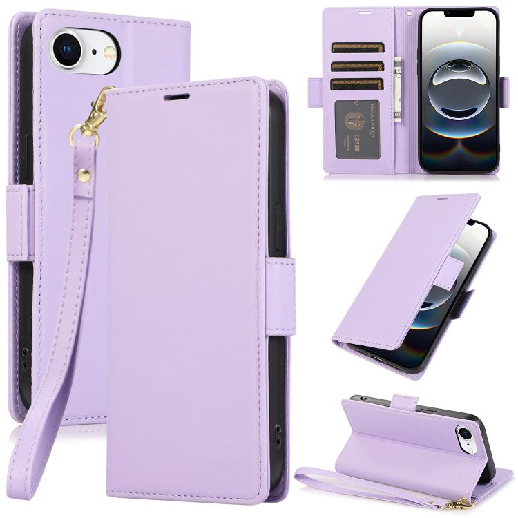 Side Buckle RFID Anti-theft Leather Phone Case, For iPhone 16e, For iPhone 16 Pro Max, For iPhone 16 Pro