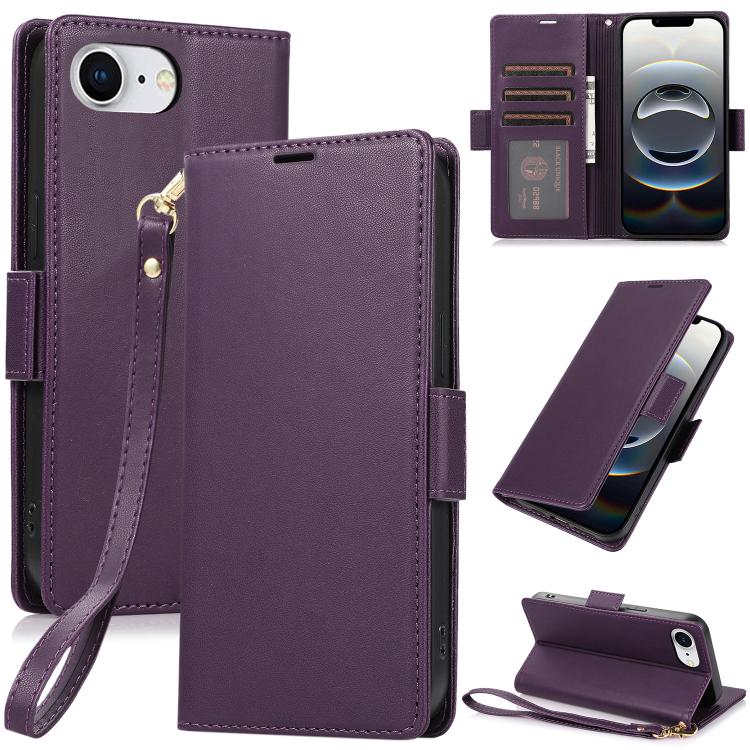 Side Buckle RFID Anti-theft Leather Phone Case, For iPhone 16e, For iPhone 16 Pro Max, For iPhone 16 Pro