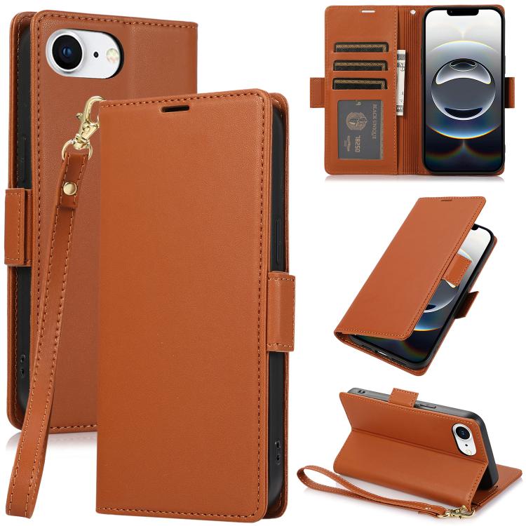 Side Buckle RFID Anti-theft Leather Phone Case, For iPhone 16e, For iPhone 16 Pro Max, For iPhone 16 Pro