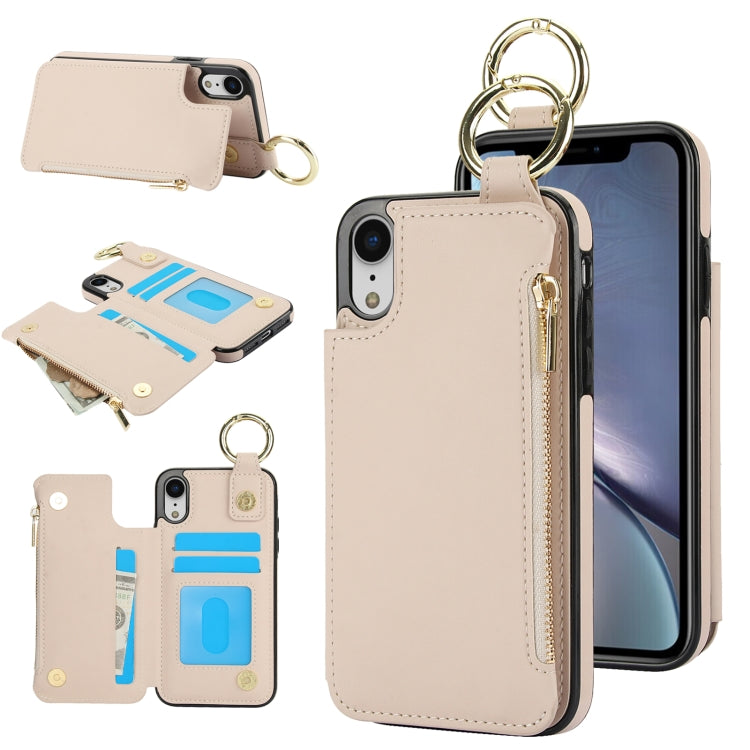 RFlD Anti-theft Double Buckle Ring Zipper Card Phone Case, For iPhone 11 Pro Max, For iPhone 11, For iPhone 11 Pro, For iPhone XS / X