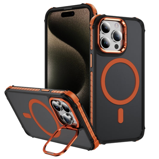 Rainbow Series Skin Feel MagSafe Lens Holder Phone Case, For iPhone 15 Pro Max, For iPhone 15 Pro, For iPhone 15 Plus, For iPhone 14 Plus