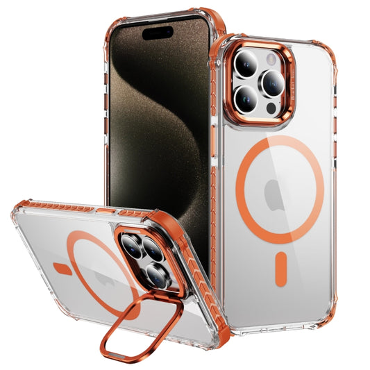 Rainbow Series Transparent MagSafe Lens Holder Phone Case, For iPhone 15 Pro Max, For iPhone 15 Pro, For iPhone 15 Plus, For iPhone 14 Plus