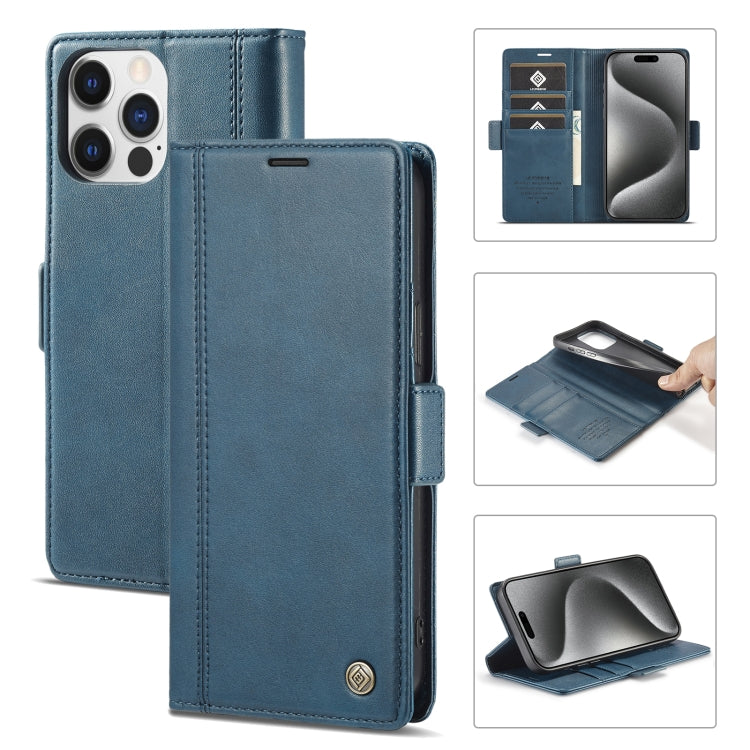 LC.IMEEKE Skin-friendly Card Slots Leather Phone Case, For iPhone 16 Pro Max, For iPhone 16 Pro, For iPhone 16 Plus, For iPhone 16