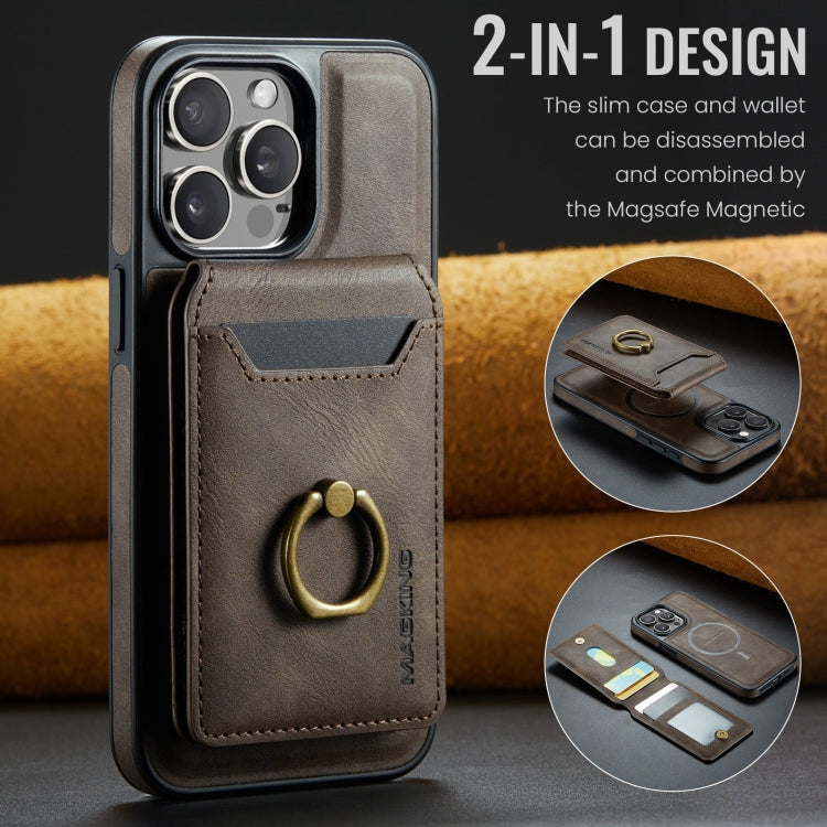 DG.MING K1 MagSafe Detachable Wallet RFID Back Cover Phone Case, For iPhone 13 Pro, For iPhone 16 Plus, For iPhone 13, For iPhone 12, For iPhone 12 Pro Max, For iPhone 12 Pro