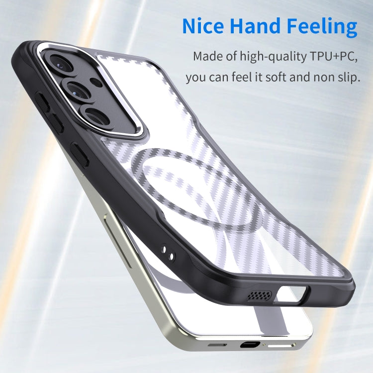 Carbon Fiber Texture MagSafe Translucent Phone Case, For Samsung Galaxy S25 5G, For Samsung Galaxy S25+ 5G, For Samsung Galaxy S25 Ultra 5G, For Samsung Galaxy S24 FE 5G, For Samsung Galaxy S24 Ultra 5G, For Samsung Galaxy S24+ 5G