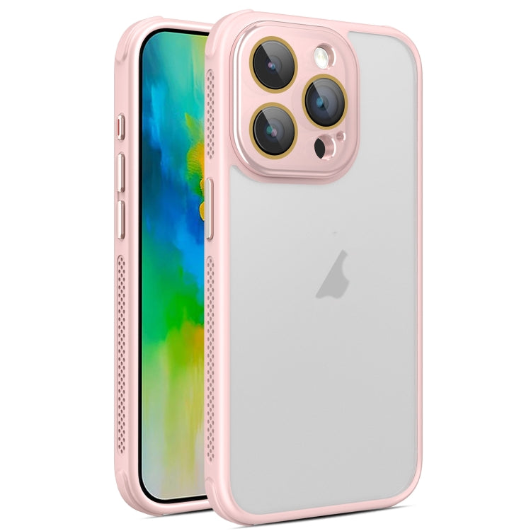 Hardware Side Cooling Skin Feel Frosted Phone Case with Lens Film, For iPhone 16 Pro Max, For iPhone 16 Pro, For iPhone 16 Plus, For iPhone 16