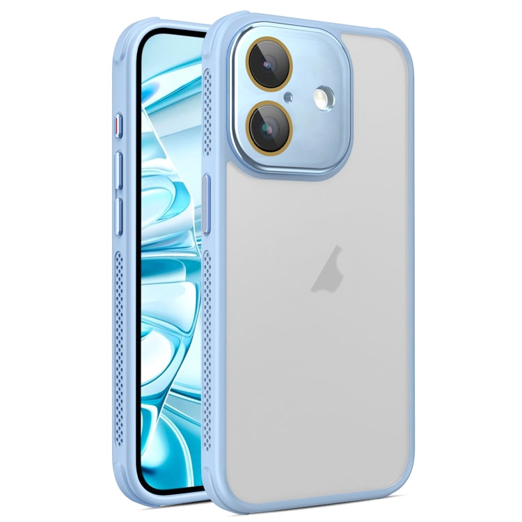 Hardware Side Cooling Skin Feel Frosted Phone Case with Lens Film, For iPhone 16 Pro Max, For iPhone 16 Pro, For iPhone 16 Plus, For iPhone 16