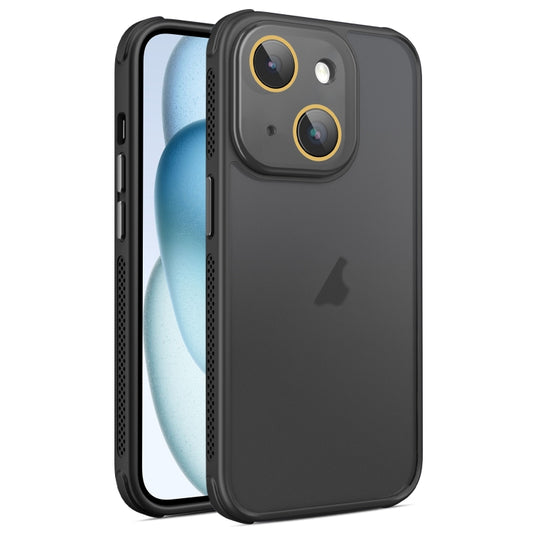 Hardware Side Cooling Skin Feel Frosted Phone Case with Lens Film, For iPhone 15 Plus, For iPhone 15, For iPhone 14 Plus