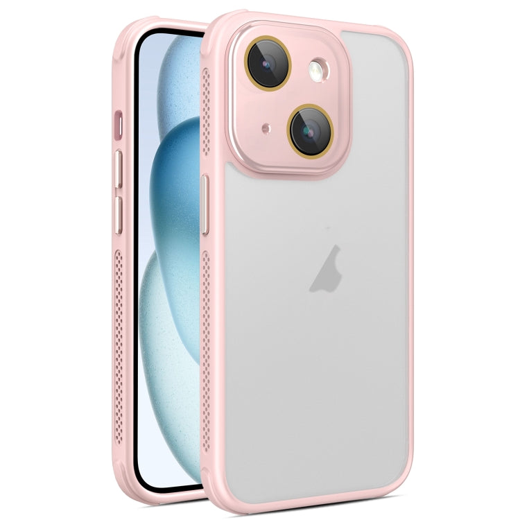 Hardware Side Cooling Skin Feel Frosted Phone Case with Lens Film, For iPhone 15 Pro Max, For iPhone 15 Pro, For iPhone 15 Plus, For iPhone 15