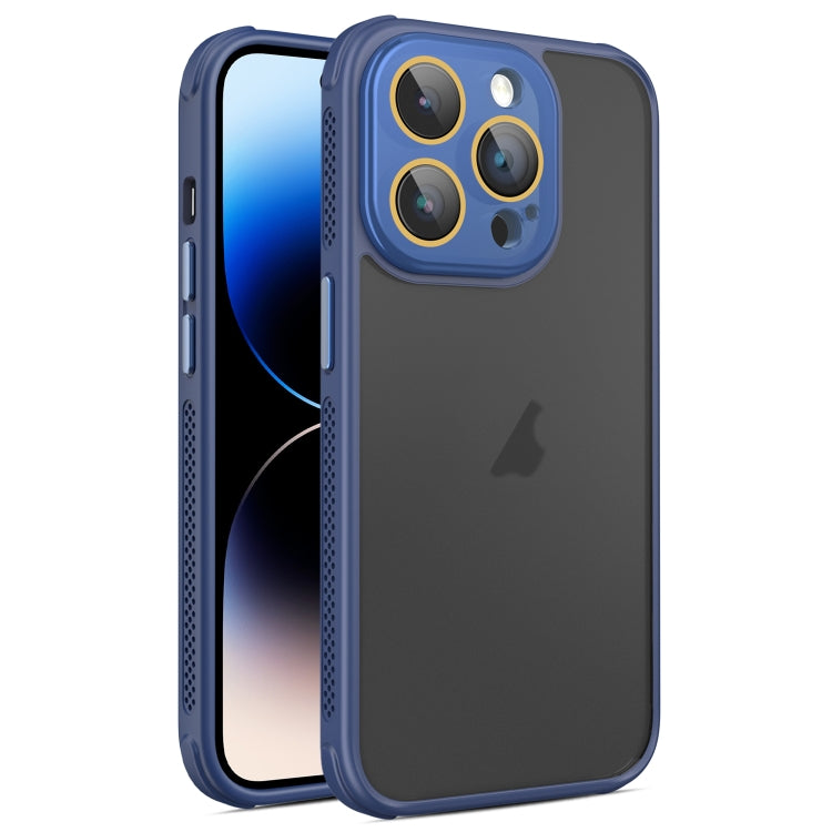 Hardware Side Cooling Skin Feel Frosted Phone Case with Lens Film, For iPhone 14, For iPhone 14 Pro, For iPhone 14 Pro Max