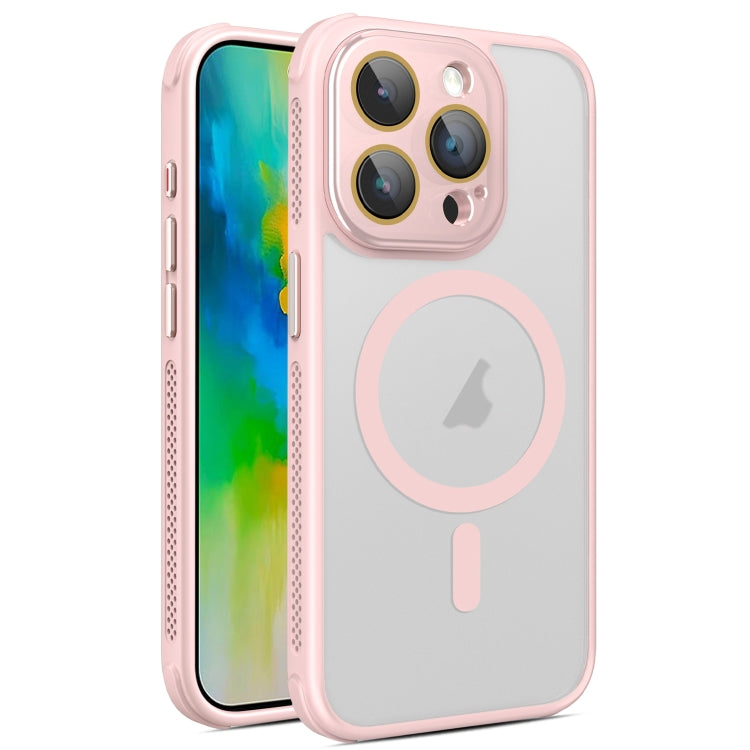 Hardware Side Cooling Skin Feel Frosted MagSafe Magnetic Phone Case with Lens Film, For iPhone 16 Pro Max, For iPhone 16 Pro, For iPhone 16 Plus, For iPhone 16