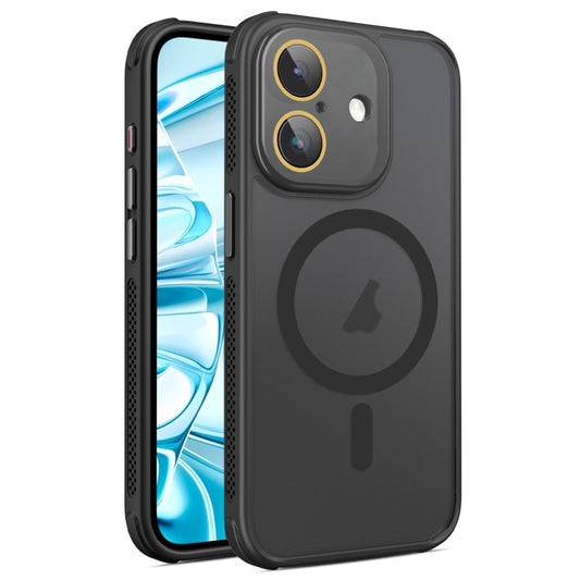 Hardware Side Cooling Skin Feel Frosted MagSafe Magnetic Phone Case with Lens Film, For iPhone 16, For iPhone 15 Pro Max, For iPhone 15 Pro