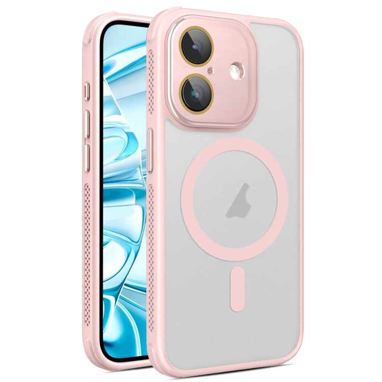 Hardware Side Cooling Skin Feel Frosted MagSafe Magnetic Phone Case with Lens Film, For iPhone 16 Pro Max, For iPhone 16 Pro, For iPhone 16 Plus, For iPhone 16