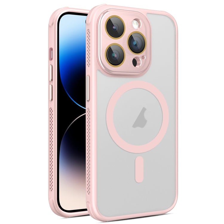 Hardware Side Cooling Skin Feel Frosted MagSafe Magnetic Phone Case with Lens Film, For iPhone 14, For iPhone 14 Pro, For iPhone 14 Pro Max