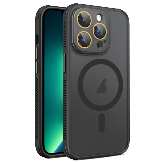 Hardware Side Cooling Skin Feel Frosted MagSafe Magnetic Phone Case with Lens Film, For iPhone 13 Pro Max, For iPhone 13 Pro, For iPhone 13