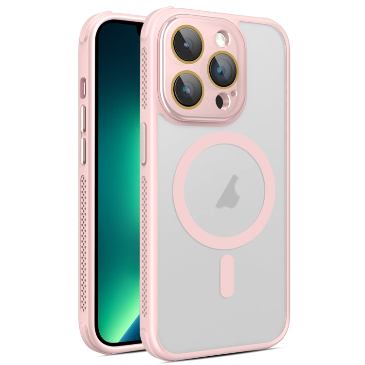 Hardware Side Cooling Skin Feel Frosted MagSafe Magnetic Phone Case with Lens Film, For iPhone 13 Pro Max, For iPhone 13 Pro, For iPhone 13