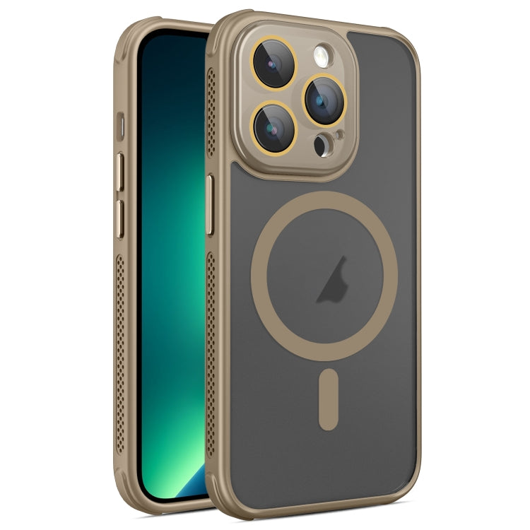 Hardware Side Cooling Skin Feel Frosted MagSafe Magnetic Phone Case with Lens Film, For iPhone 13 Pro Max, For iPhone 13 Pro, For iPhone 13