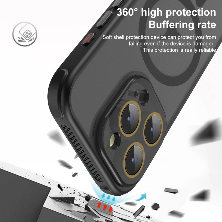 Hardware Side Cooling Skin Feel Frosted MagSafe Magnetic Phone Case with Lens Film, For iPhone 16 Pro Max, For iPhone 16 Pro, For iPhone 16 Plus, For iPhone 16