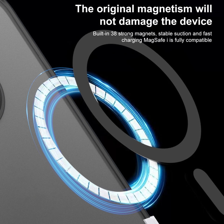 Hardware Side Cooling Skin Feel Frosted MagSafe Magnetic Phone Case with Lens Film, For iPhone 13 Pro Max, For iPhone 13 Pro, For iPhone 13, For iPhone 12