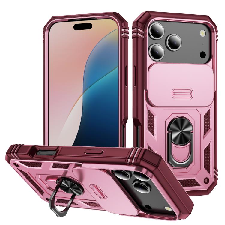 Sliding Camshield TPU + PC Phone Case with Holder