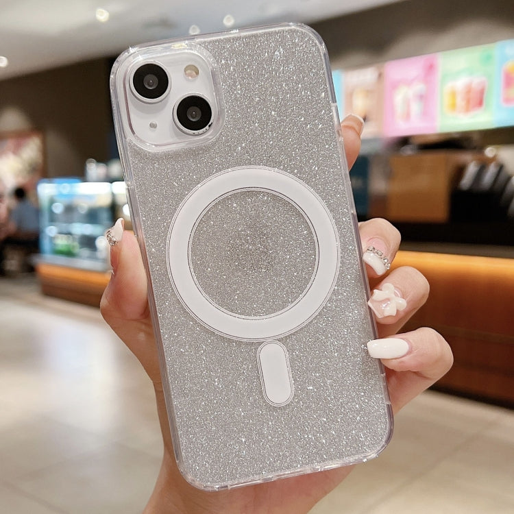 Acrylic Transparent Glitter MagSafe Phone Case, For iPhone 14 Plus, For iPhone 14, For iPhone 14 Pro, For iPhone 14 Pro Max