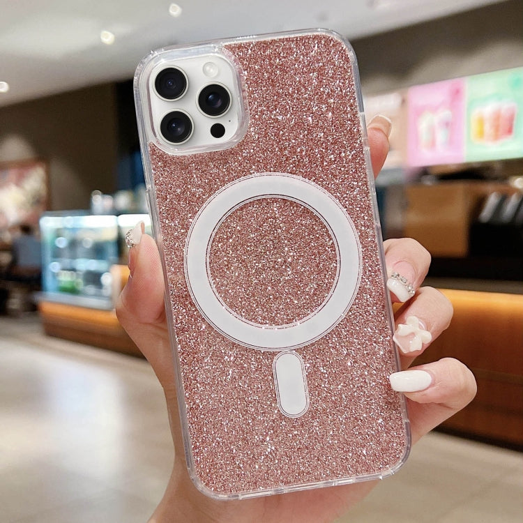 Acrylic Transparent Glitter MagSafe Phone Case, For iPhone 13 Pro, For iPhone 13, For iPhone 12 / 12 Pro