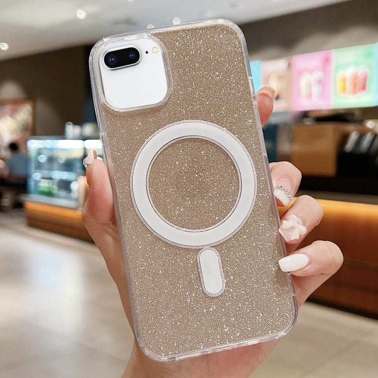 Acrylic Transparent Glitter MagSafe Phone Case, For iPhone 8 Plus / 7 Plus