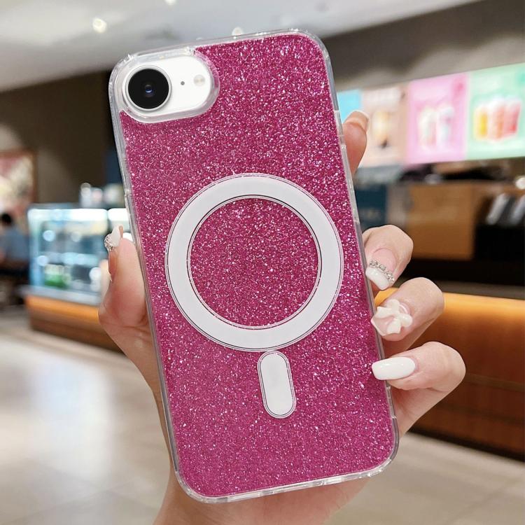 Acrylic Transparent Glitter MagSafe Phone Case, For iPhone 16e, For iPhone 16 Pro Max, For iPhone 16 Pro
