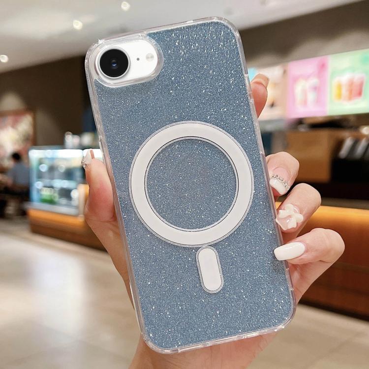 Acrylic Transparent Glitter MagSafe Phone Case, For iPhone 16e, For iPhone 16 Pro Max, For iPhone 16 Pro