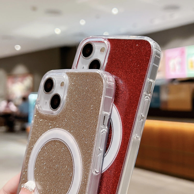 Acrylic Transparent Glitter MagSafe Phone Case, For iPhone 13 Pro, For iPhone 13, For iPhone 12 / 12 Pro