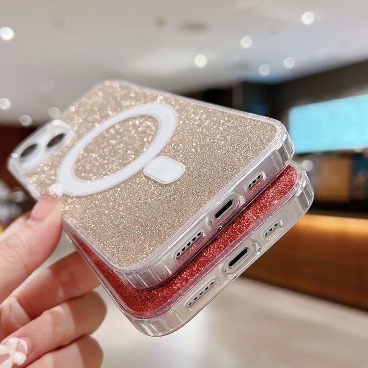 Acrylic Transparent Glitter MagSafe Phone Case, For iPhone 13 Pro, For iPhone 13, For iPhone 12 / 12 Pro