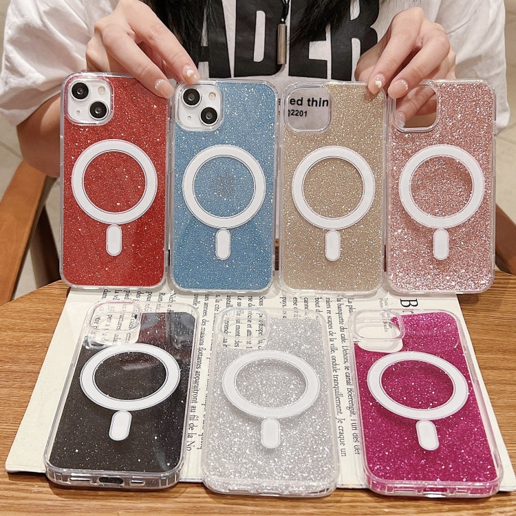 Acrylic Transparent Glitter MagSafe Phone Case, For iPhone 14 Plus, For iPhone 14, For iPhone 14 Pro, For iPhone 14 Pro Max