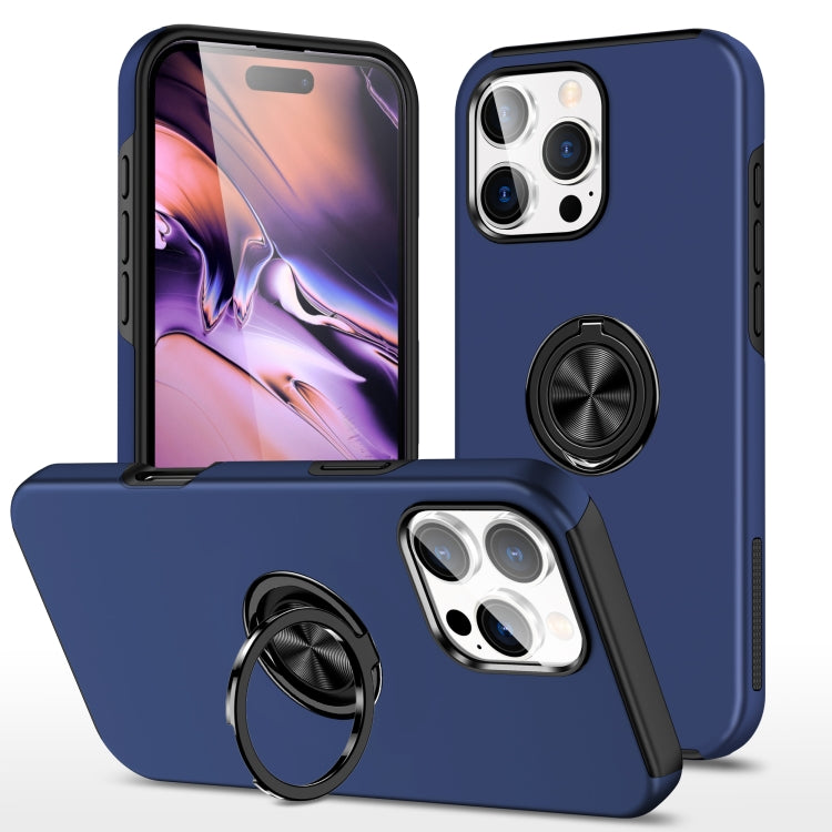 PC + TPU Magnetic Phone Case with Invisible Ring Holder, For iPhone 16e, For iPhone 16 Pro Max, For iPhone 16 Pro