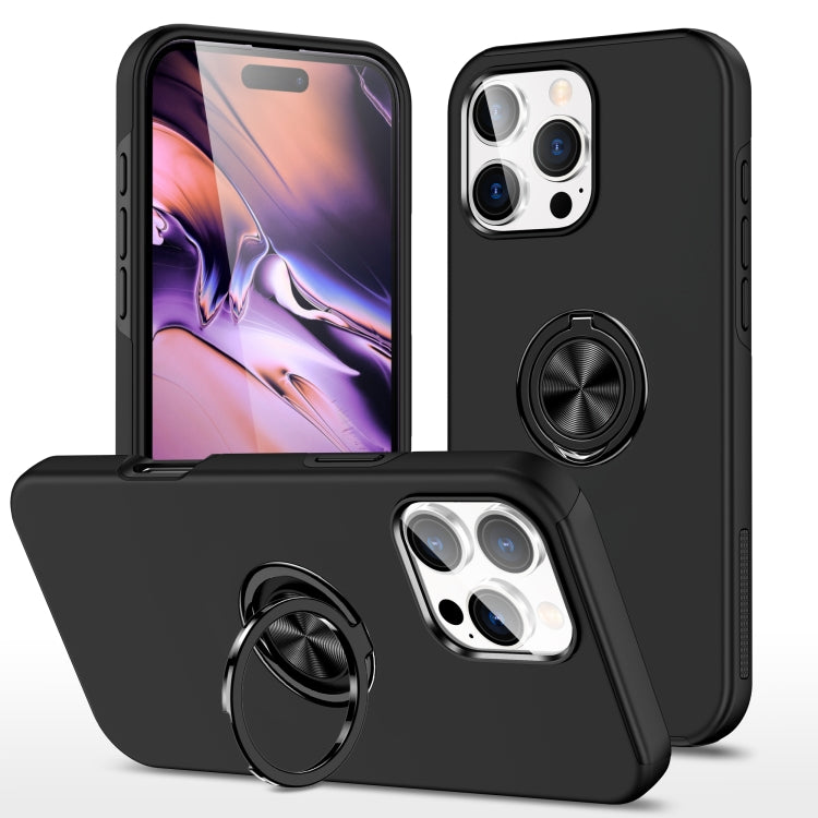 PC + TPU Magnetic Phone Case with Invisible Ring Holder, For iPhone 16e, For iPhone 16 Pro Max, For iPhone 16 Pro