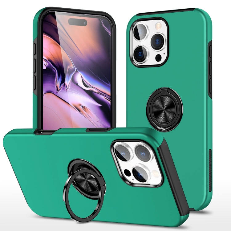 PC + TPU Magnetic Phone Case with Invisible Ring Holder, For iPhone 16e, For iPhone 16 Pro Max, For iPhone 16 Pro