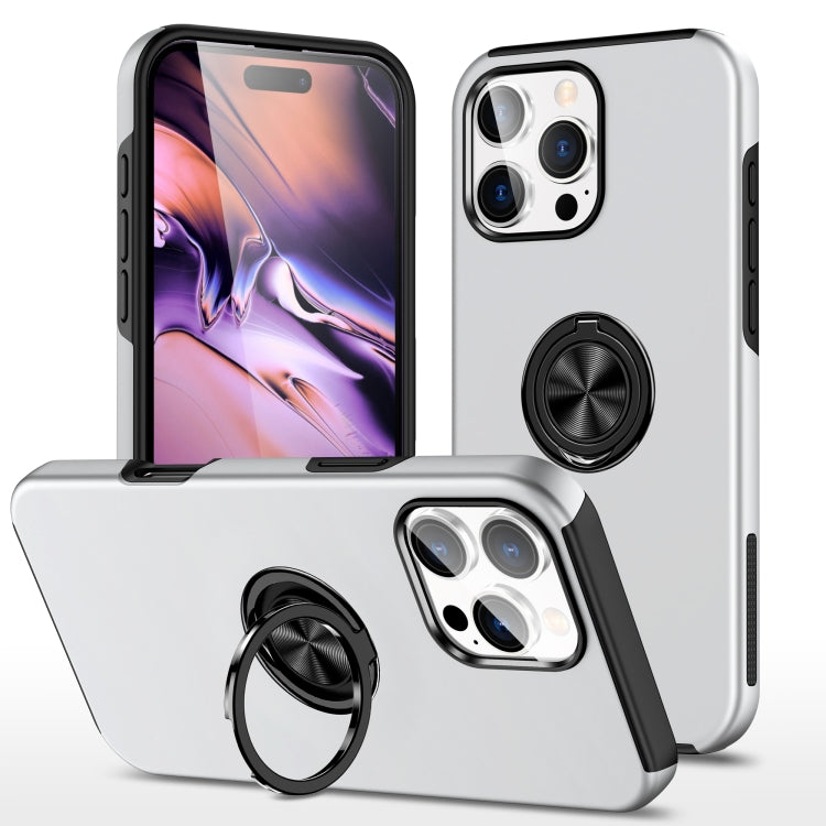 PC + TPU Magnetic Phone Case with Invisible Ring Holder, For iPhone 16e, For iPhone 16 Pro Max, For iPhone 16 Pro