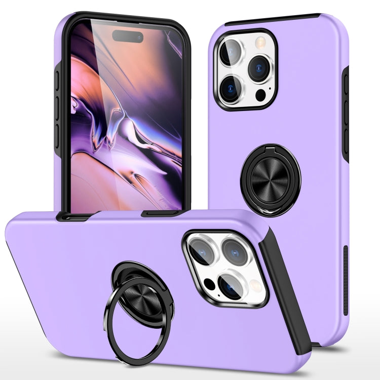 PC + TPU Magnetic Phone Case with Invisible Ring Holder, For iPhone 16e, For iPhone 16 Pro Max, For iPhone 16 Pro