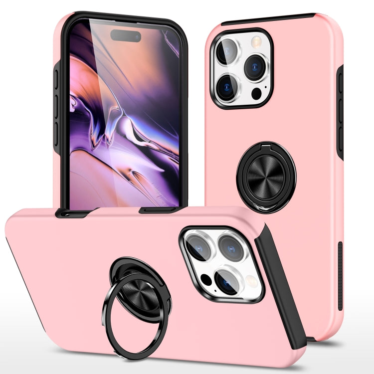 PC + TPU Magnetic Phone Case with Invisible Ring Holder, For iPhone 16e, For iPhone 16 Pro Max, For iPhone 16 Pro
