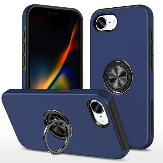 PC + TPU Magnetic Phone Case with Invisible Ring Holder, For iPhone 16e, For iPhone 16 Pro Max, For iPhone 16 Pro